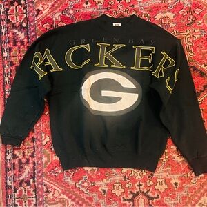 90s Green Bay Packers NFL Wisconsin Spell Out Vintage Sweater XL